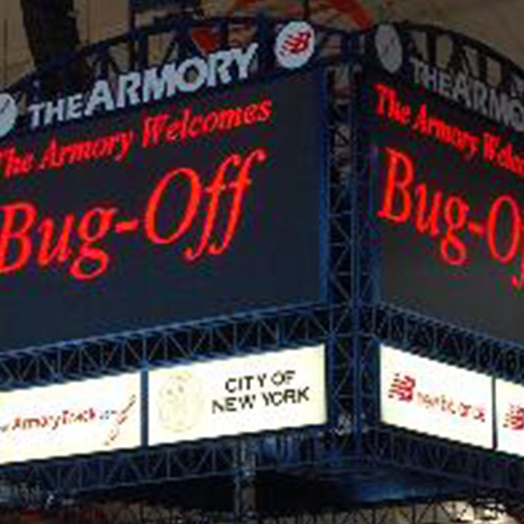 bug off pest control center on the jumbo tron